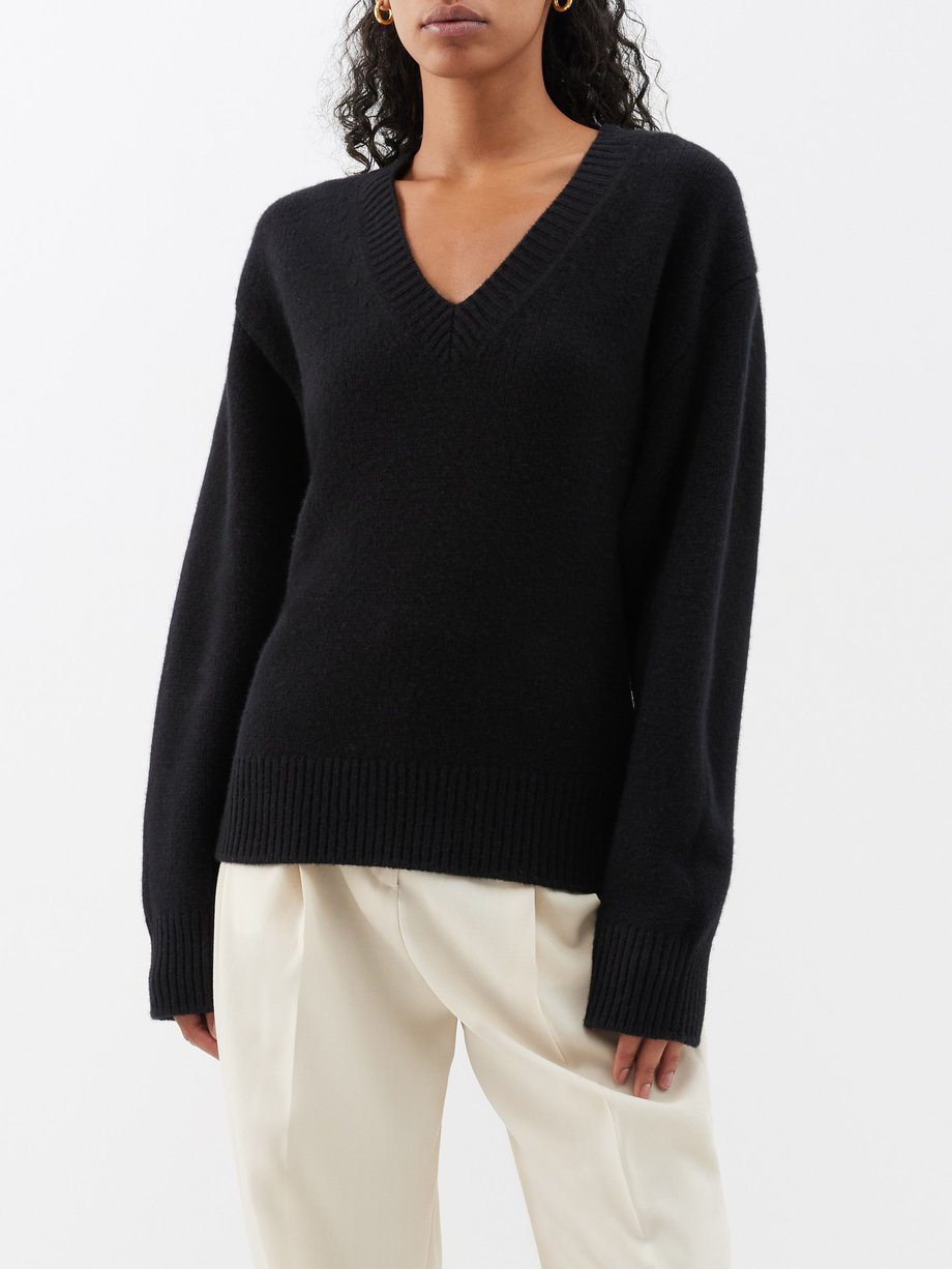 Toteme V-neck wool-blend sweater