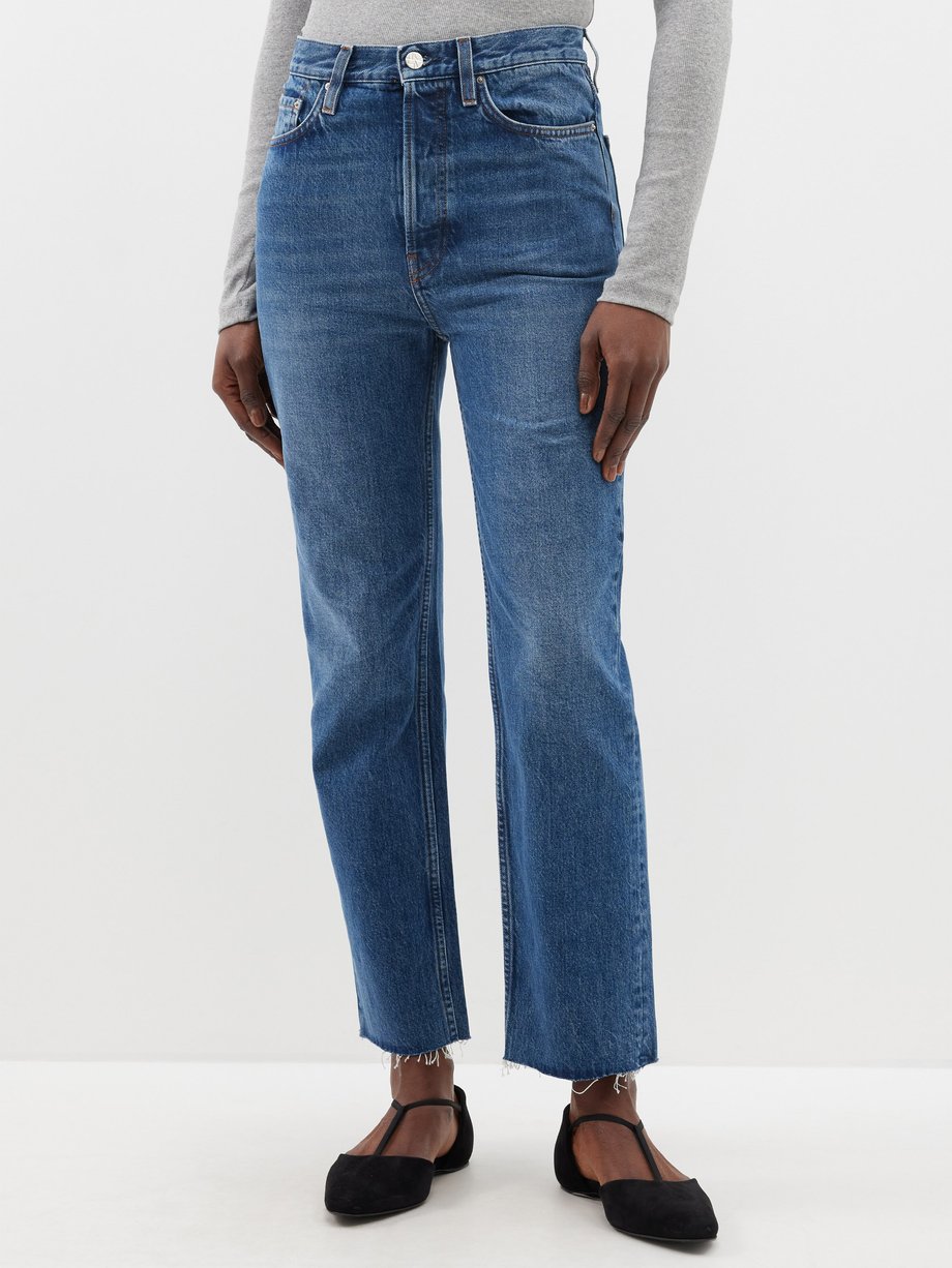 Blue Classic straight-leg jeans | Toteme | MATCHES UK