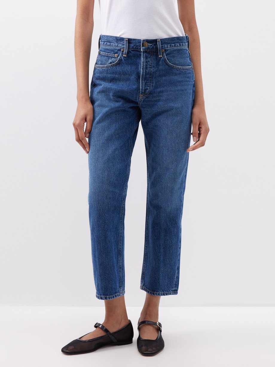 Blue Parker straight-leg jeans | Agolde | MATCHES UK