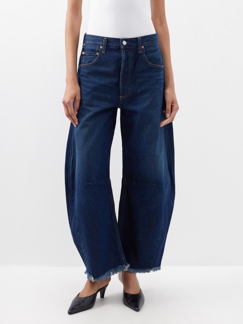 Blue Horseshoe raw-hem curved-leg jeans | Citizens of Humanity 