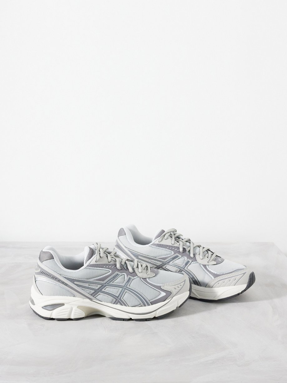 Grey GT-2160 faux-leather and mesh trainers | Asics | MATCHES UK