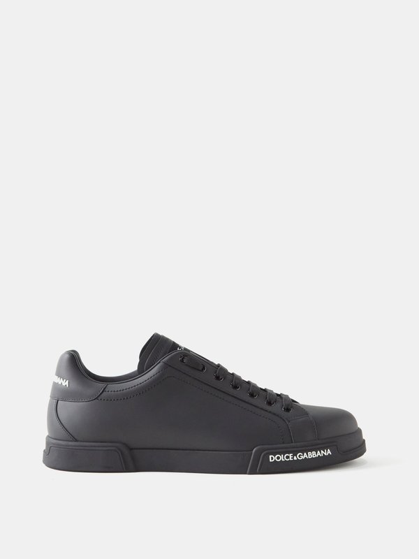 Dolce & Gabbana Portofino leather trainers