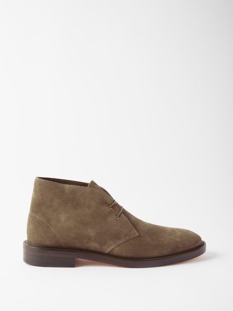 Brown Kew suede desert boots | Paul Smith | MATCHES UK