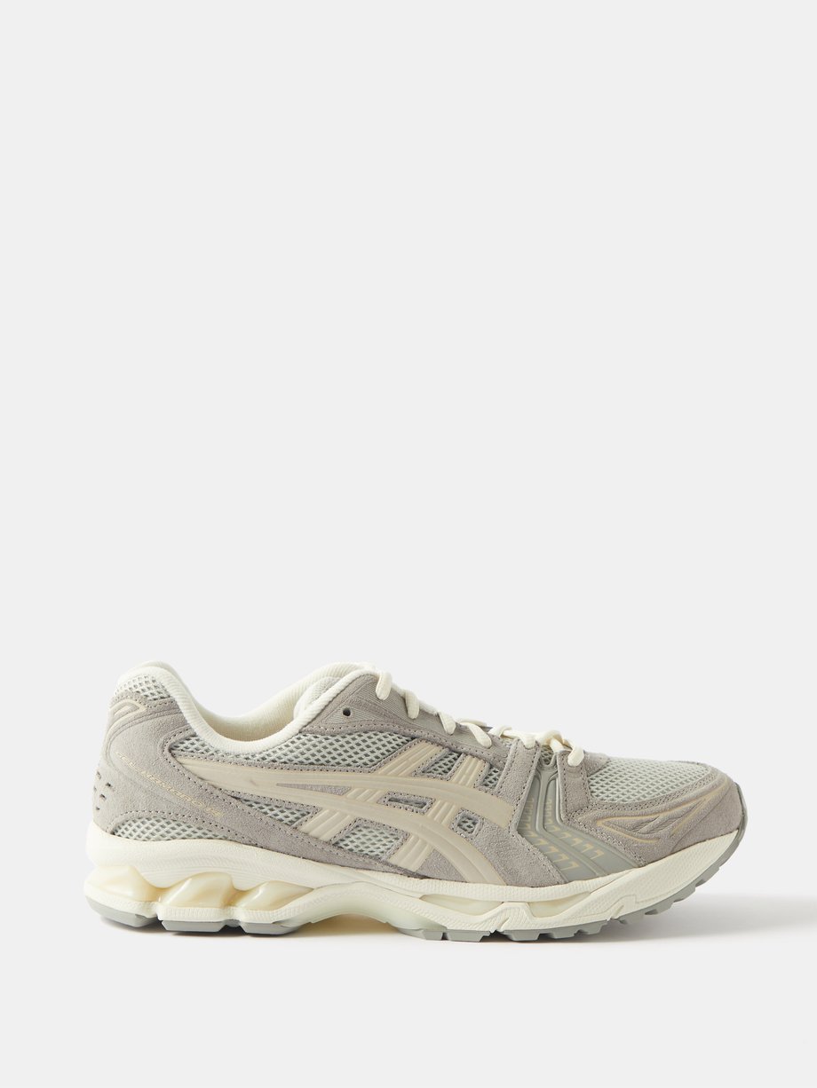Grey GEL-Kayano 14 faux-suede trainers | Asics | MATCHES UK