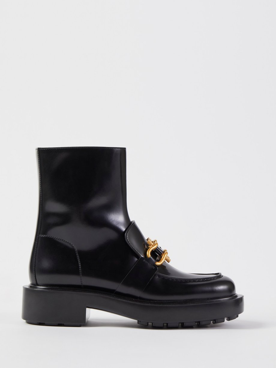 Black Monsieur leather boots | Bottega Veneta | MATCHESFASHION UK
