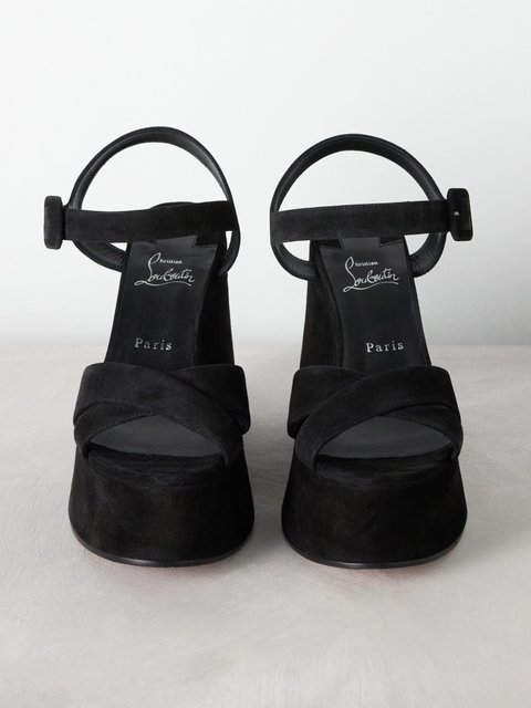 Buy Minnetonka women adjustable wedge sandal black suede Online | Brands  For Less