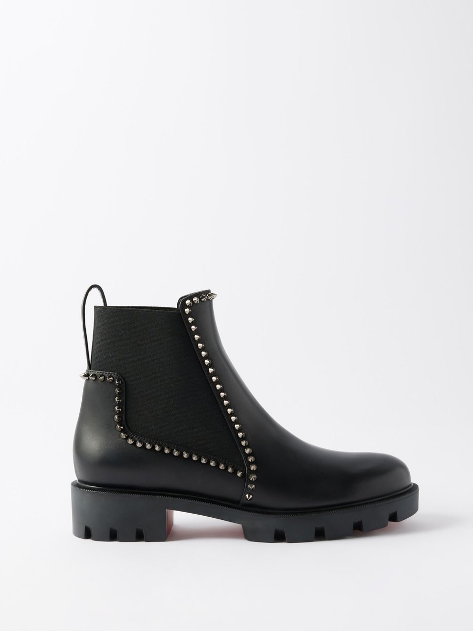 Christian Louboutin Out Lina spiked leather Chelsea boots