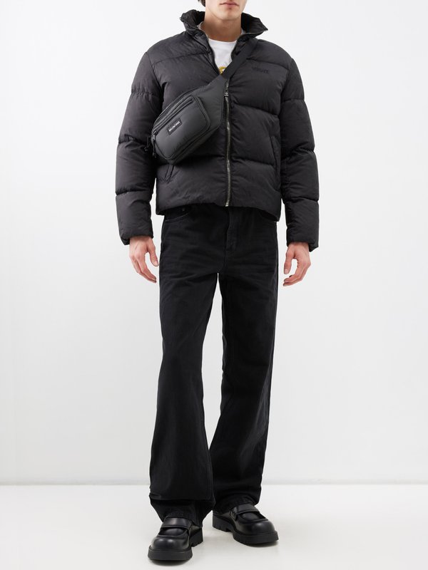 Versace Barocco jacquard down-fill jacket