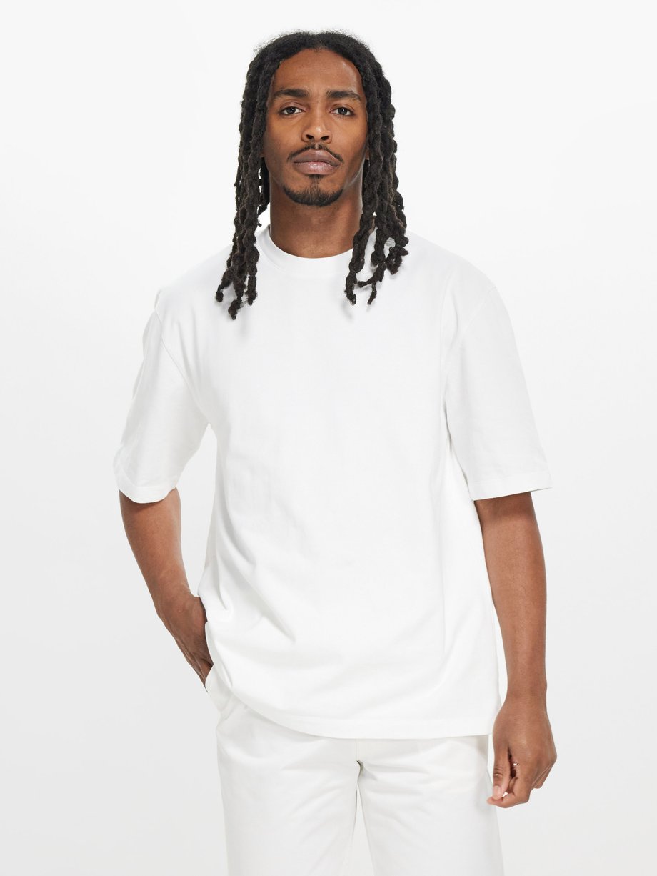 Marni Oversized logo-appliqué cotton-jersey T-shirt