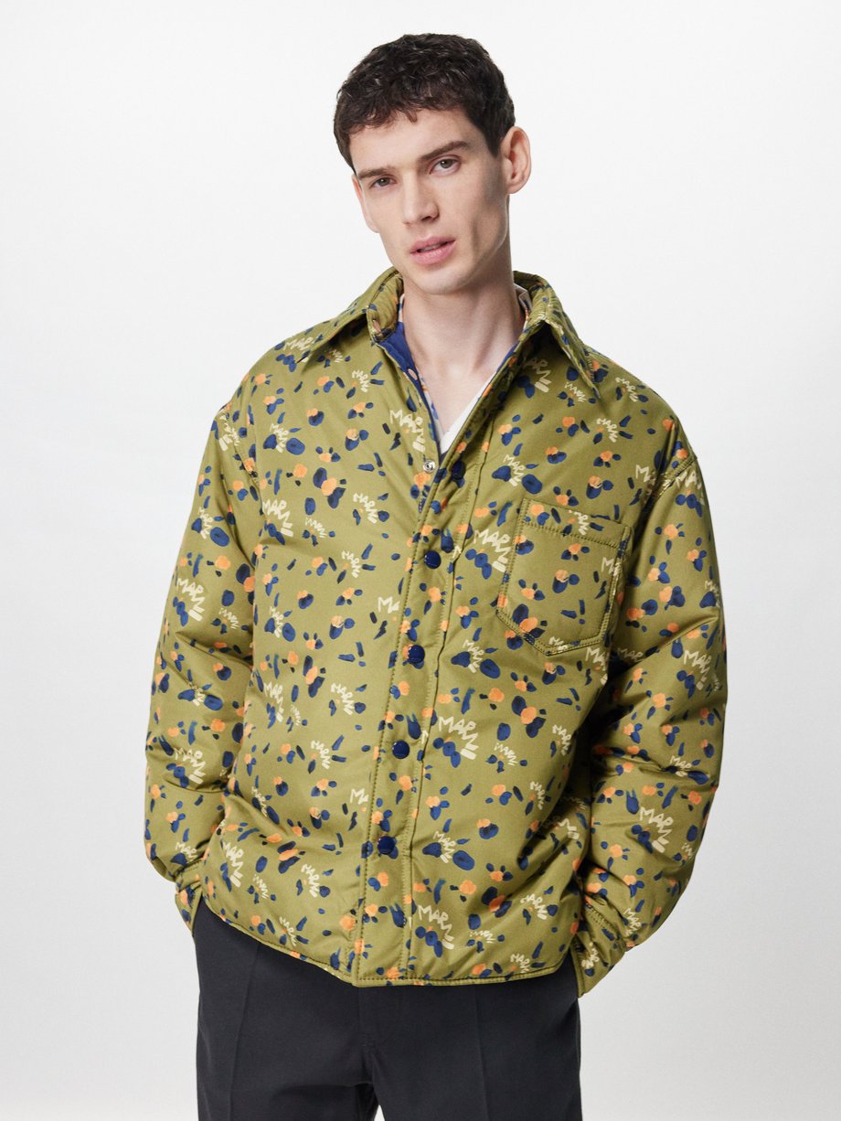 Marni Abstract-print padded jacket