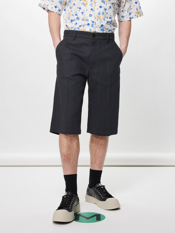 Marni Workwear cotton-gabardine Bermuda shorts