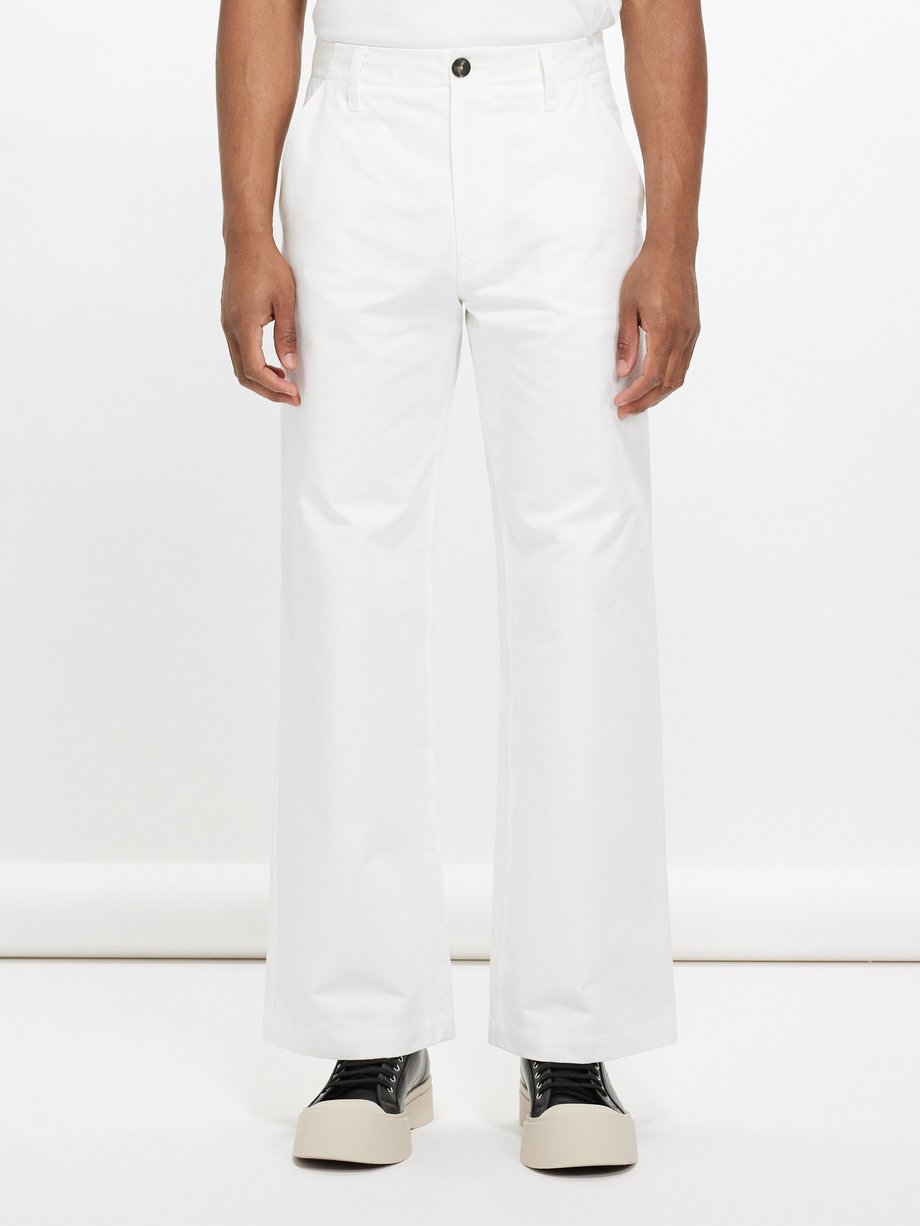 Marni Cotton-gabardine straight-leg trousers