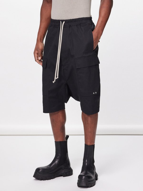 Rick Owens Pod cotton-poplin shorts