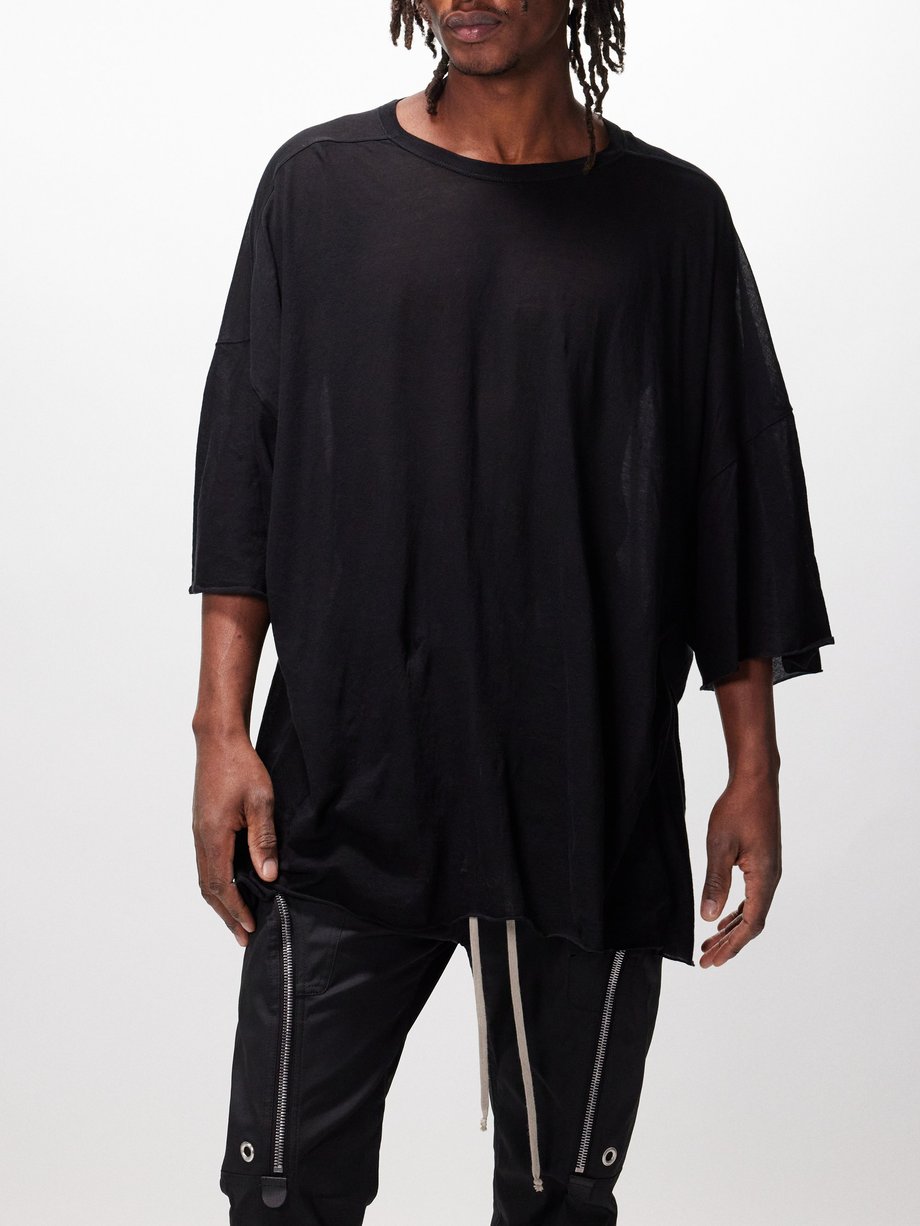 Rick Owens oversized short-sleeve shirt - Black
