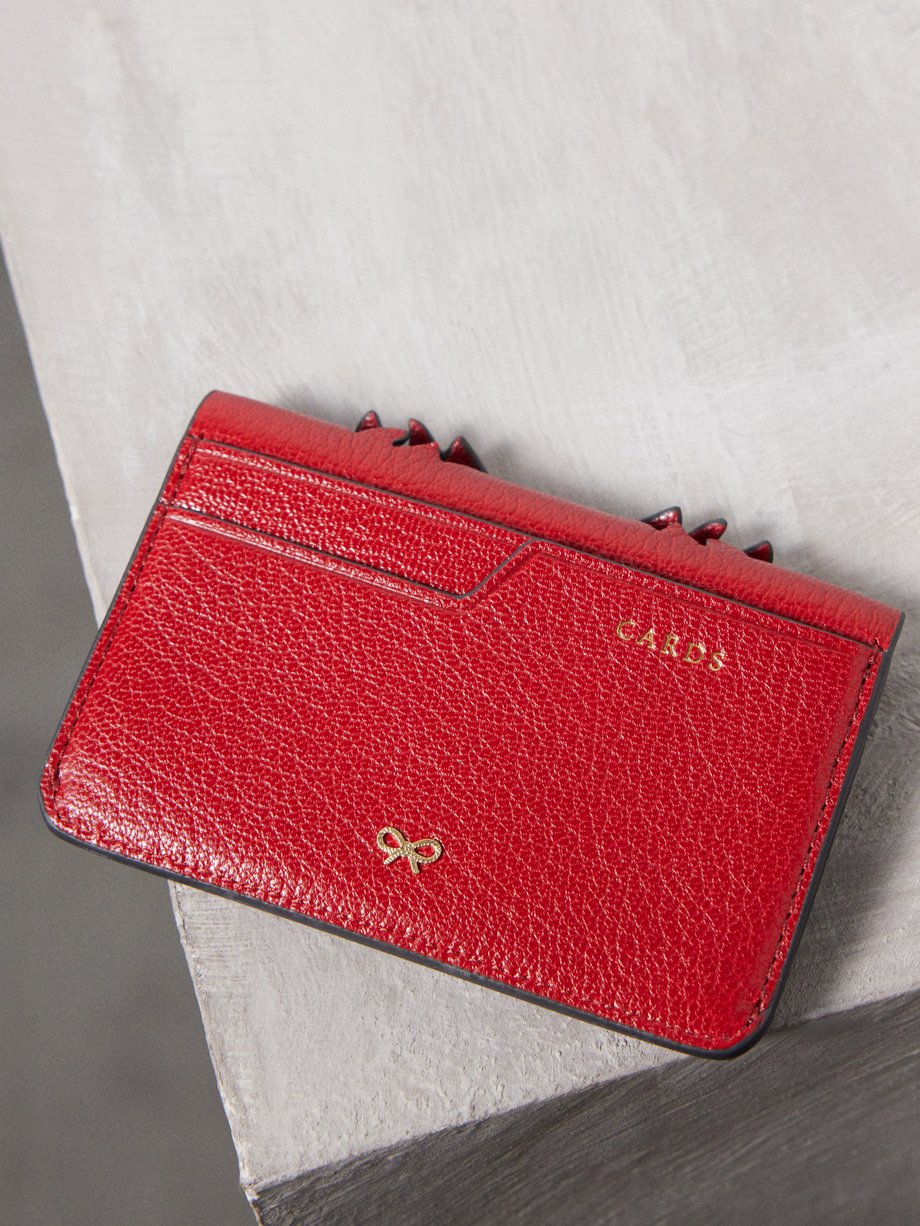 Red Dragon-flap leather cardholder | Anya Hindmarch | MATCHES UK