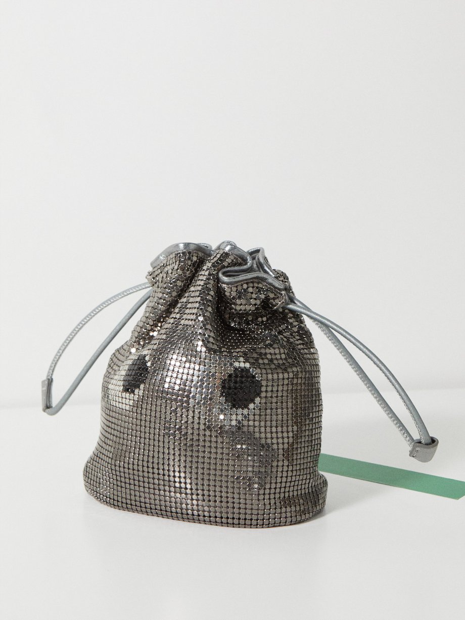 Anya Hindmarch Eyes chainmail drawstring pouch