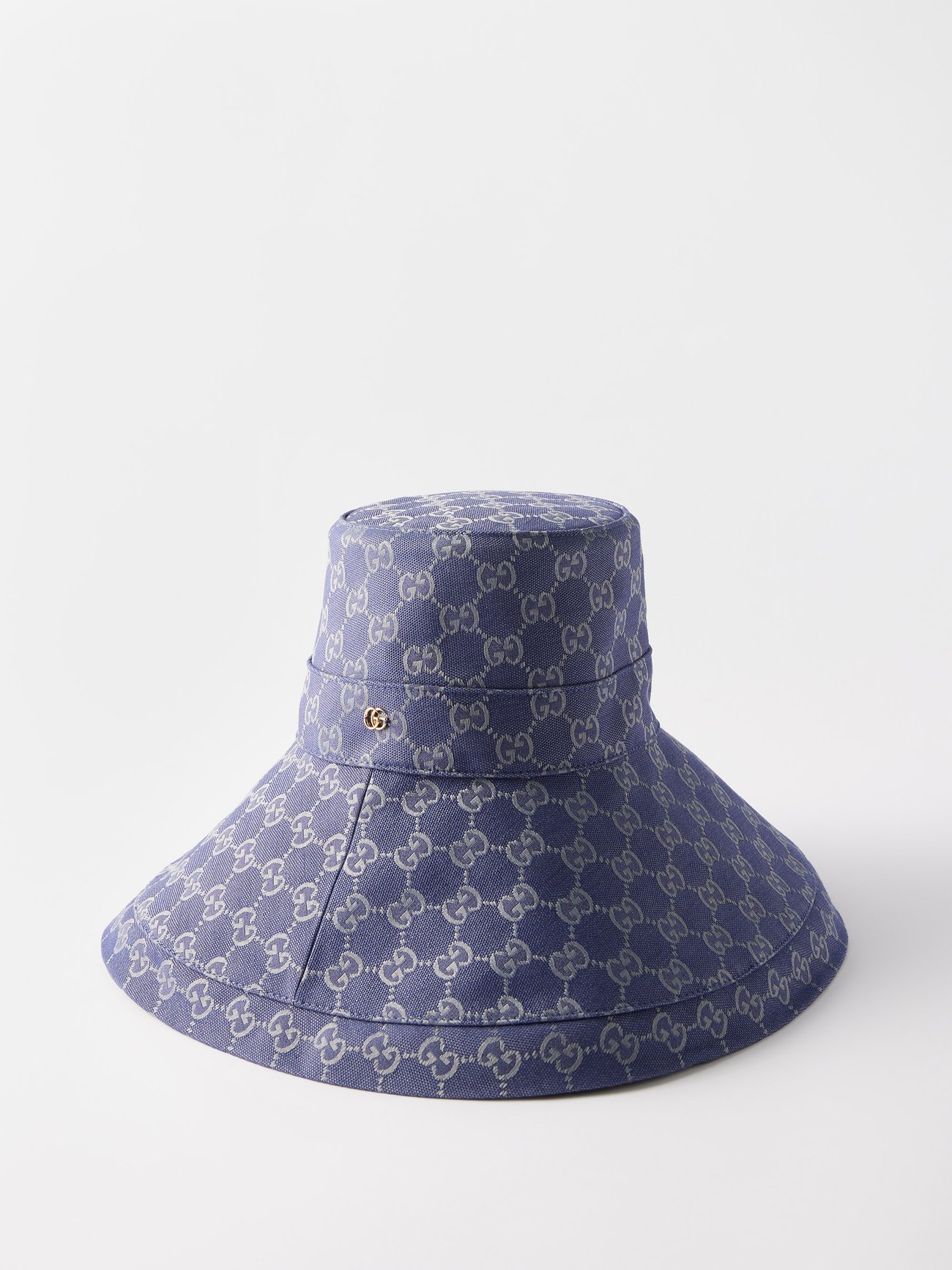 Gucci GG Bucket Hat, black Blue Cotton ref.669368 - Joli Closet