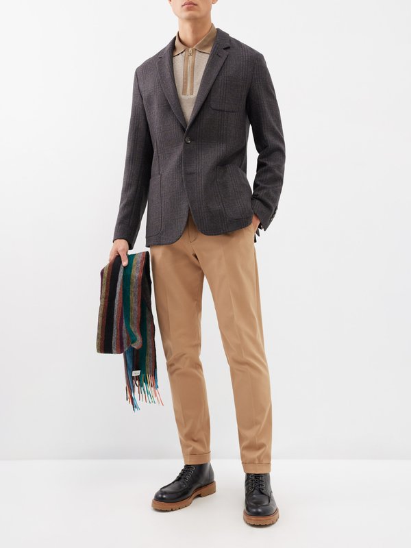 Paul Smith Checked wool single-breasted jacket