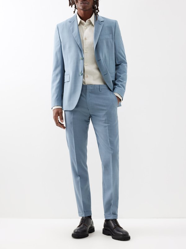 Paul Smith - Light-Pink Soho Slim-Fit Wool and Mohair-Blend Suit Trousers -  Men - Pink Paul Smith