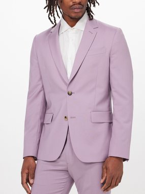 Paul Smith Flap-pocket wool-blend suit jacket