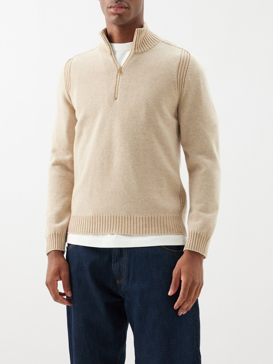 Paul Smith Half-zip wool sweater