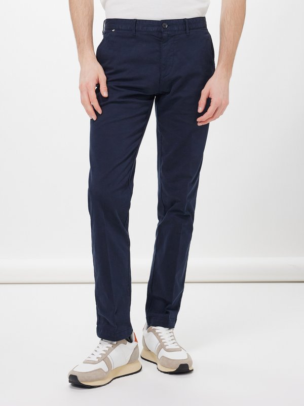 BOSS Crigan cotton-blend trousers
