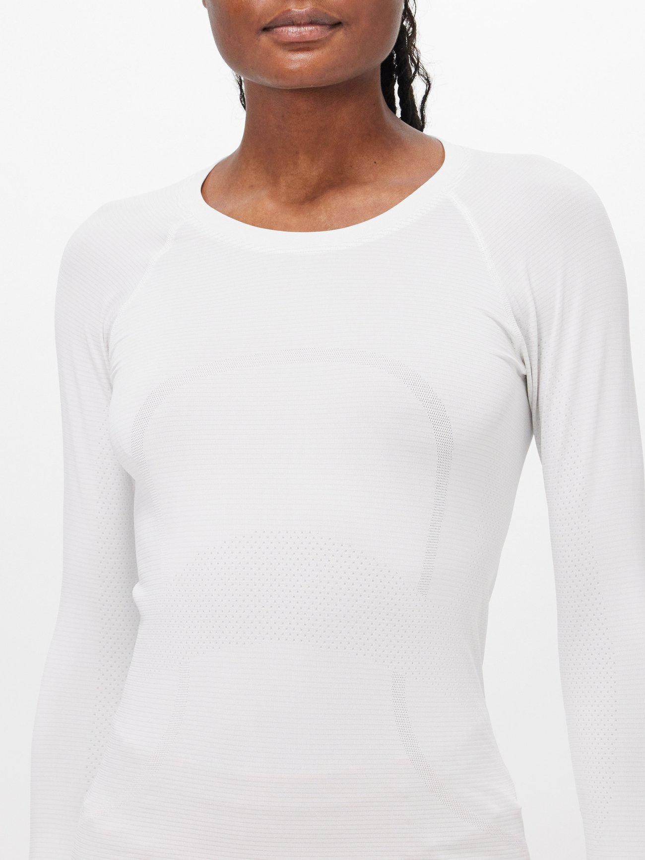 White Swiftly Tech long-sleeve jersey top, lululemon