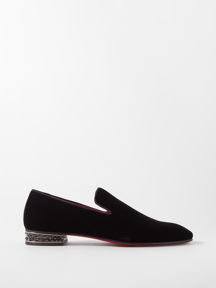 Black Dandyrocks velvet loafers | Christian Louboutin | MATCHES UK