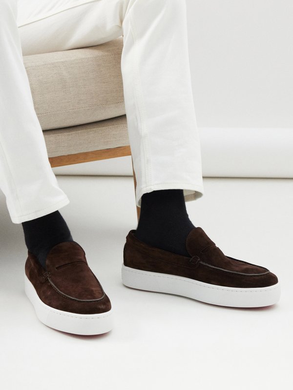 Christian Louboutin Paqueboat suede loafers