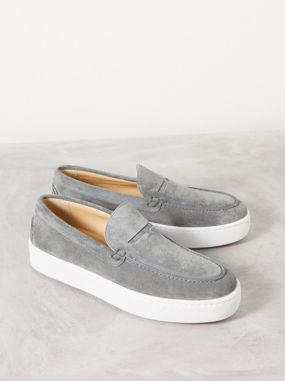 Christian Louboutin Paqueboat suede slip-on trainers