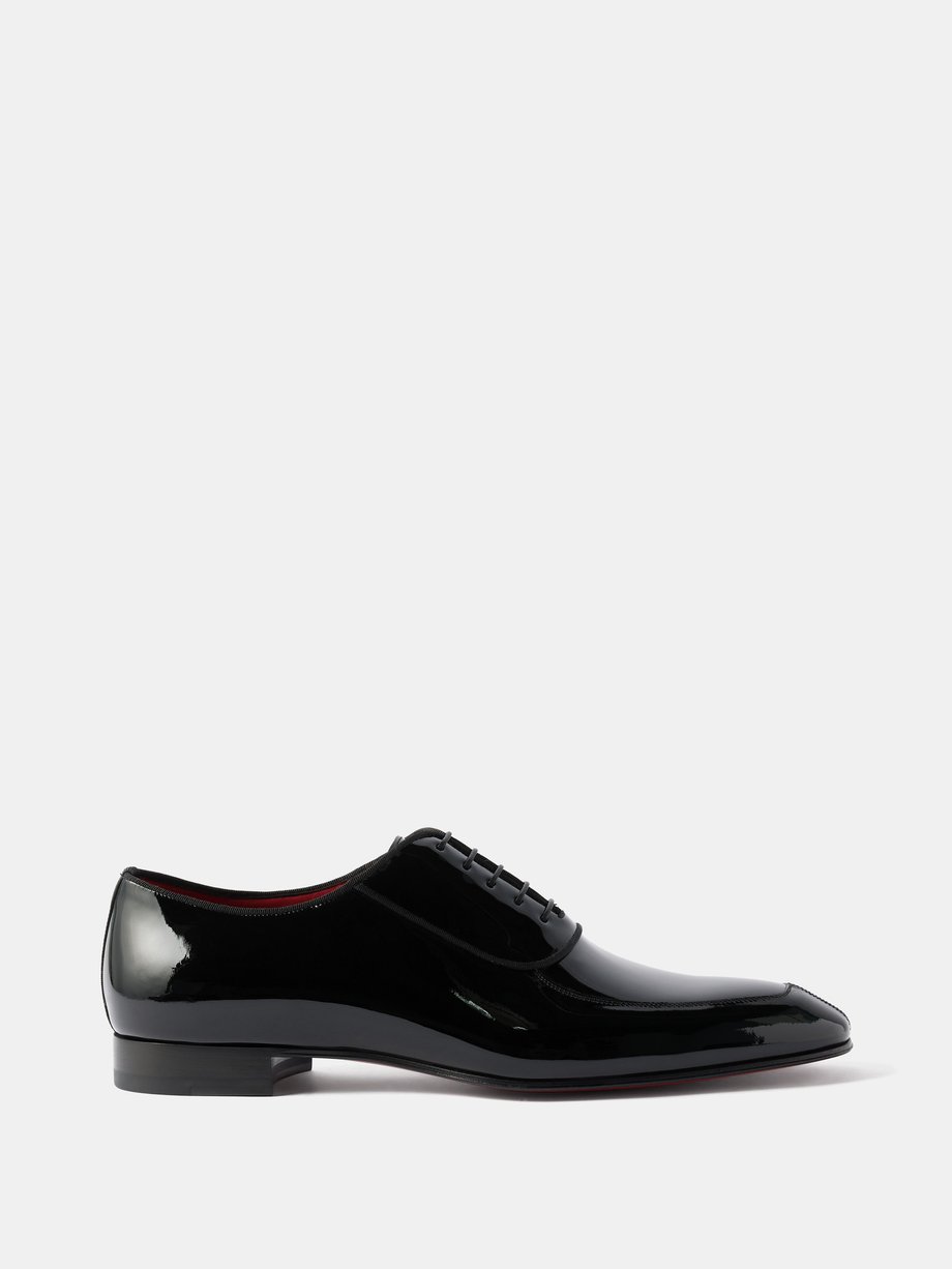 Black Lafitte patent-leather shoes | Christian Louboutin | MATCHES UK