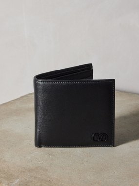 Valentino Garavani V-Logo leather bi-fold wallet