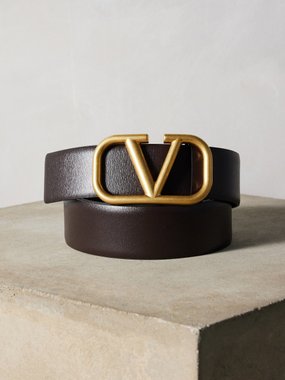 Valentino Garavani V-Logo leather belt