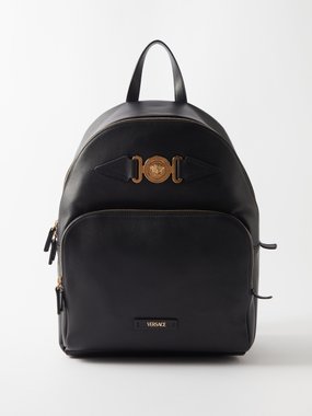 Versace Medusa-head leather backpack