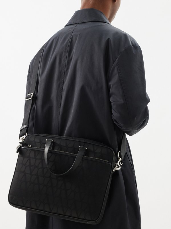 Valentino Garavani Toile Iconographe-jacquard canvas briefcase