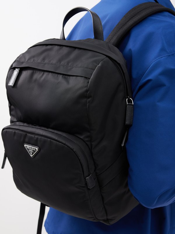 Prada Leather-trim Re-Nylon backpack