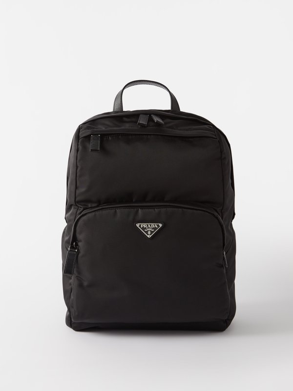 Prada Leather-trim Re-Nylon backpack