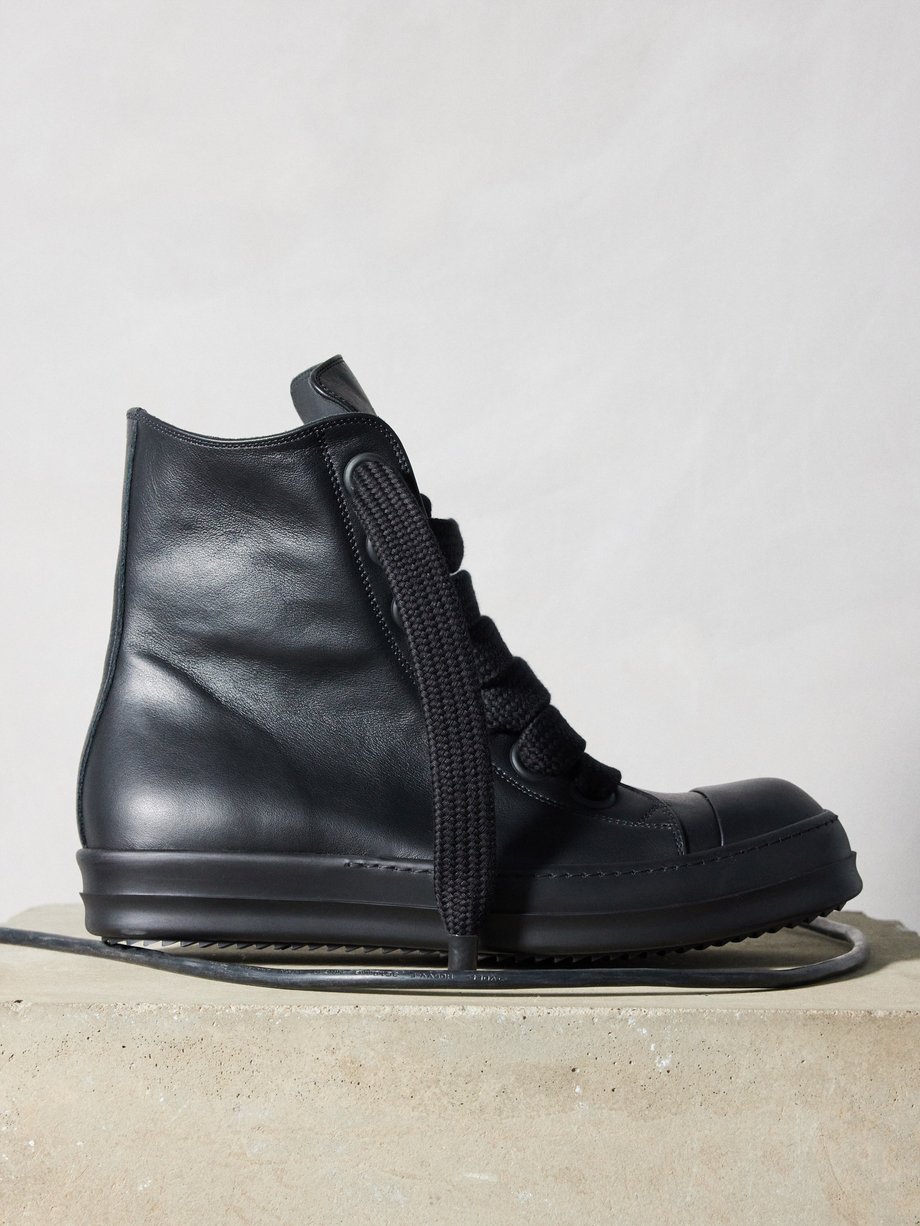 Rick Owens Leather high-top trainers