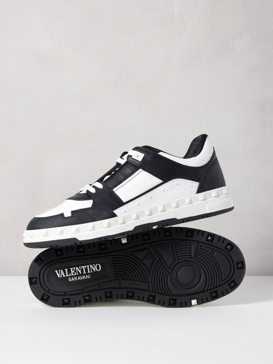 Valentino Garavani Freedots faux-leather trainers