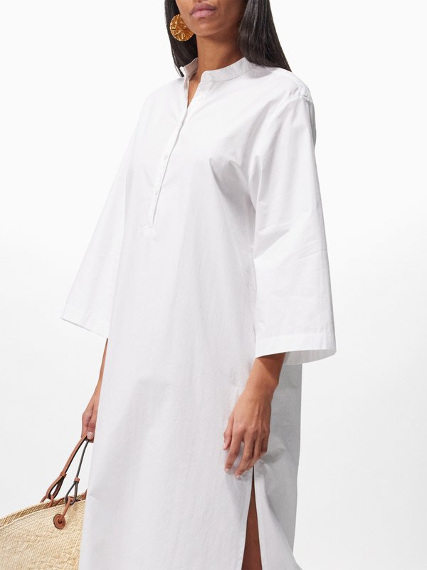 Matteau Djellaba organic cotton-poplin maxi dress