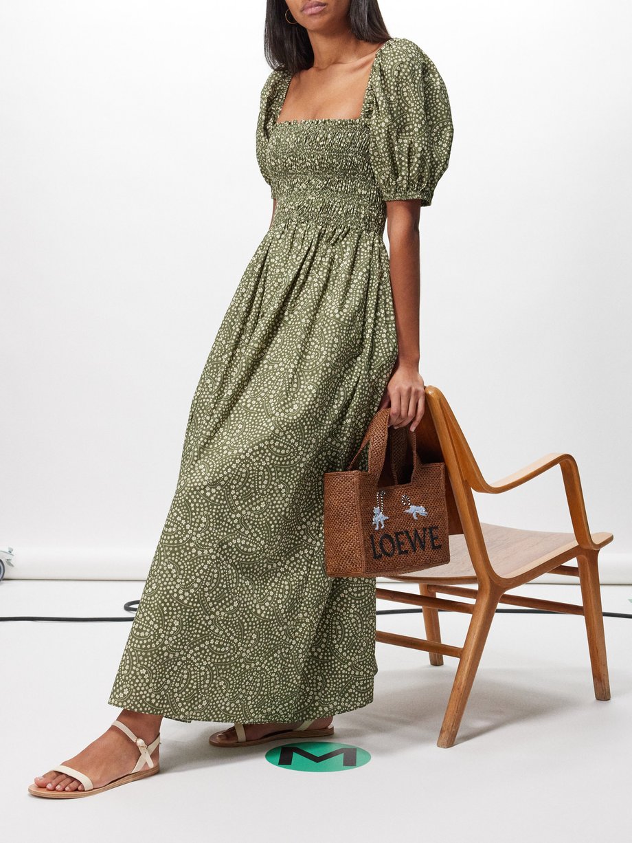 Matteau Floral-print organic-cotton dress