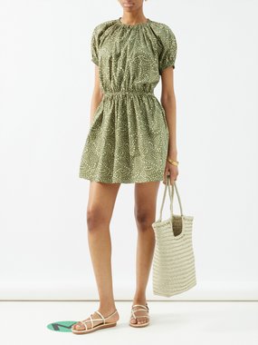 Matteau Cocoon bandana-print organic-cotton mini dress