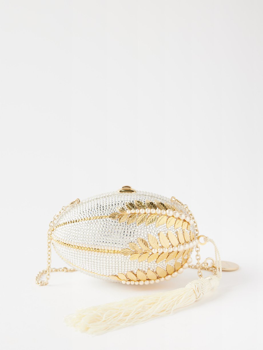 Gold 1980s Anniversary crystal-embellished clutch-bag | Judith Leiber ...