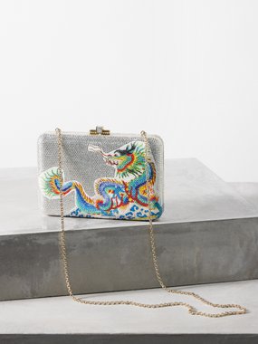 Judith Leiber Lunar New Year crystal-embellished clutch bag