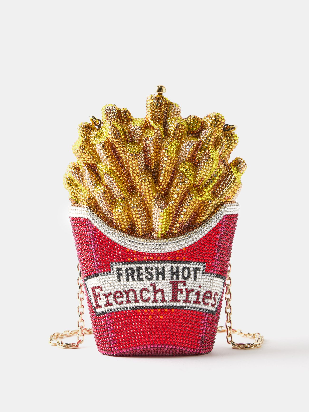 Judith Leiber Crystal-Embellished French Fries Clutch Bag