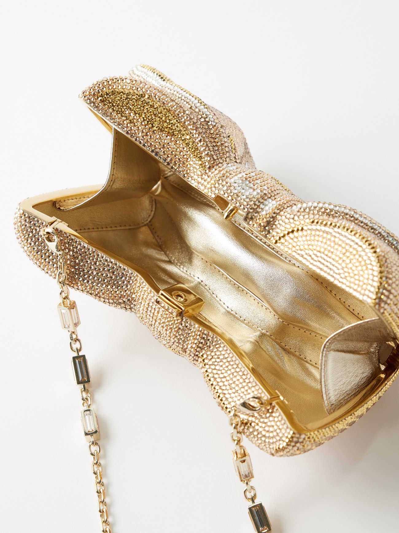 Judith Leiber Crystal-Embellished Bow Just For You Clutch Bag
