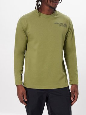 Moncler Grenoble Logo-print cotton-jersey long-sleeved T-shirt