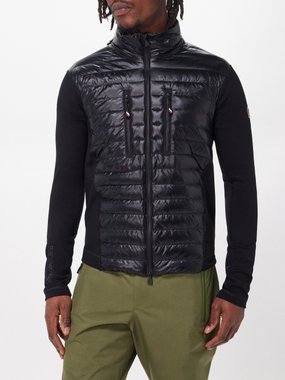 Moncler Grenoble Zipped quilted-down cardigan