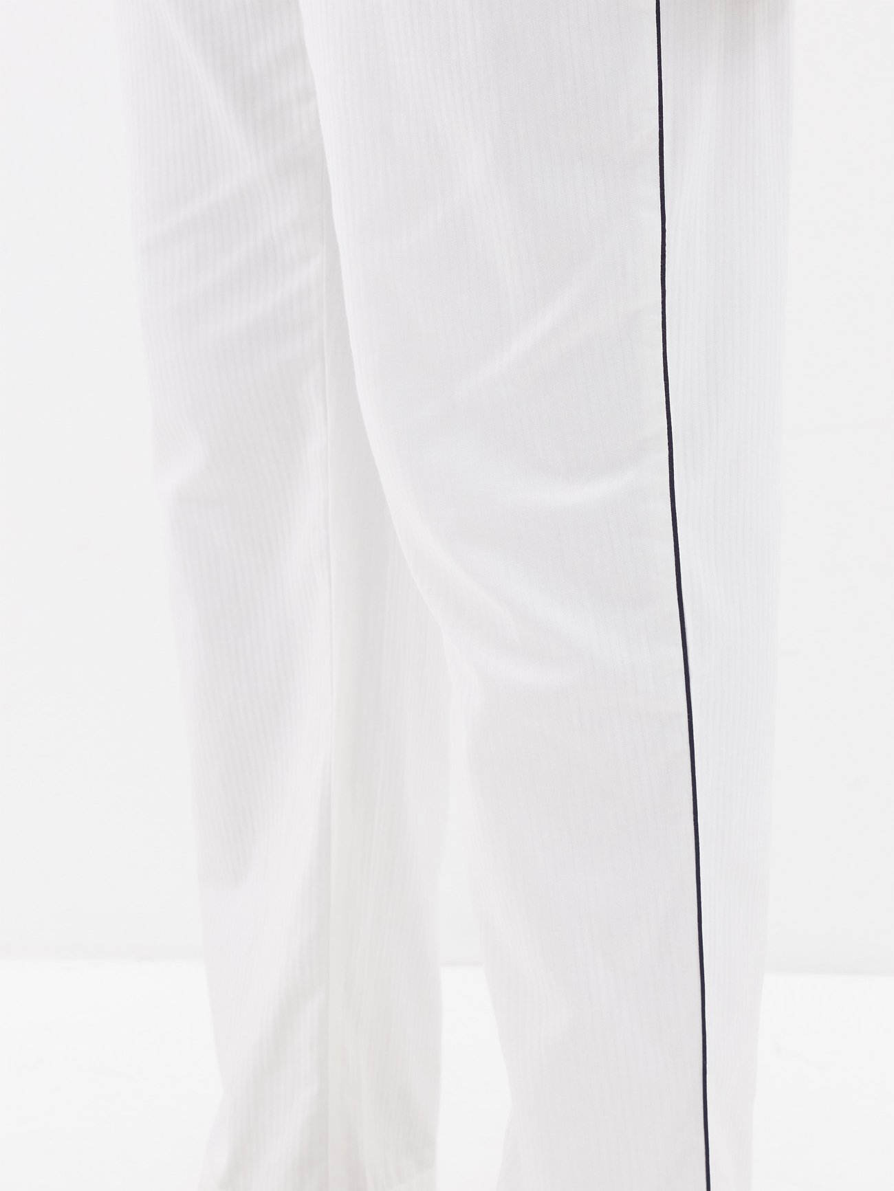 Navy Hussar cotton-velvet pyjamas, P.LE Moult