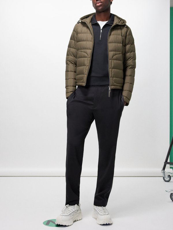 Moncler Sestriere hooded quilted down coat